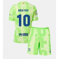 Barcelona Ansu Fati #10 Fußballbekleidung 3rd trikot Kinder 2024-25 Kurzarm (+ kurze hosen)